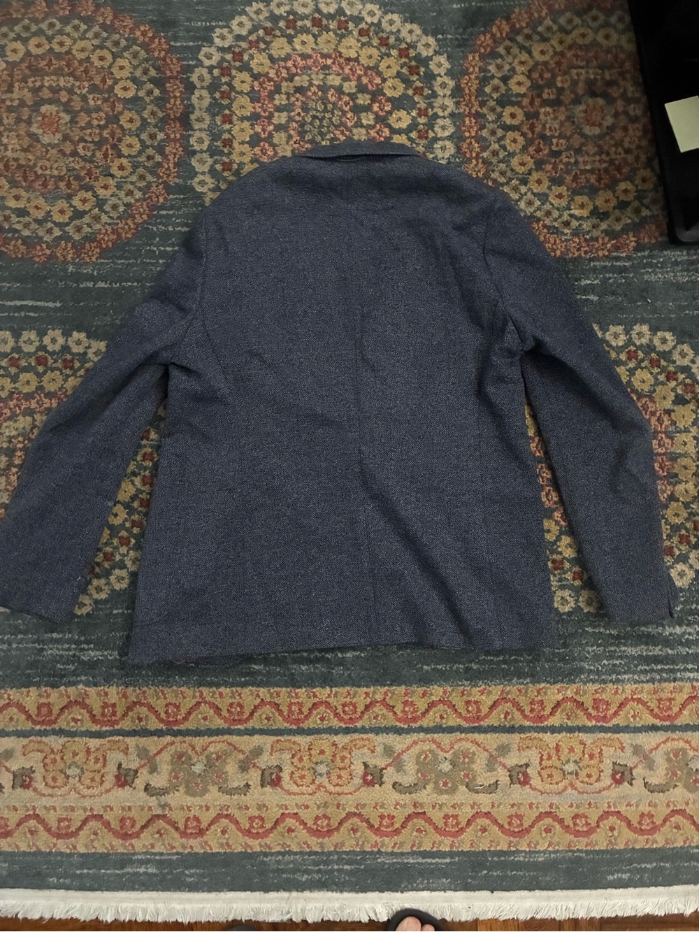 Ted Baker London Gray Herringbone Knit Blazer - Picture 2 of 5